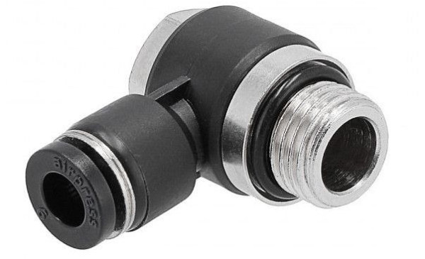 Airpress Schnellanschluss mit Winkelverschraubung 6 mm x 1/4", 9H0652