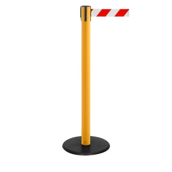 Stein HGS Personenleitsystem -P-Line Famous Safety-, gelb, rot/weiß diagonal (schraffiert), mit Sicherheitsverschluss (selbstlösend), Gurtlänge: 2,3 m, 15155-0303