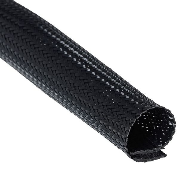 Helos Flexibler Kabelkanal mit Klettverschluss 2 m, Ø 51 mm, schwarz, 124508