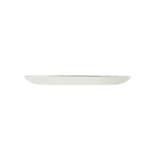 Churchill Studio Prints Raku Großer runder Coupe-Teller, Topasblau, 288 mm, DE882