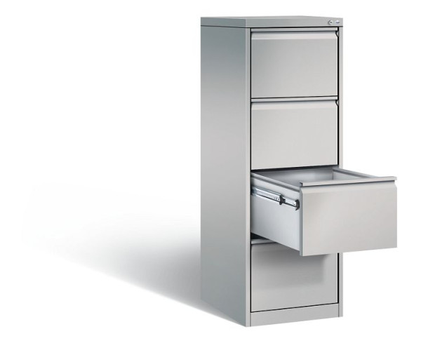 C+P Hängeregistraturschrank Acurado, H1357xB433xT590mm, Farbe: Weißaluminium, Griffleiste, 12434-311 S10001