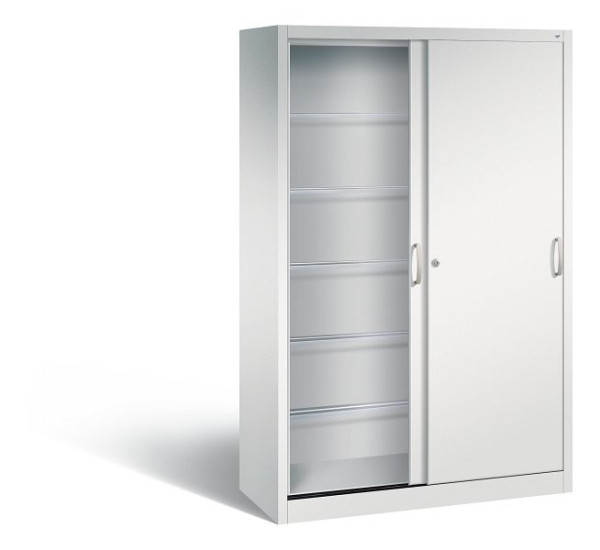 C+P Schiebetürenschrank Acurado, H1950xB1200xT500mm, Farbe: Lichtgrau, Bügelgriff, 2050-60 S10012