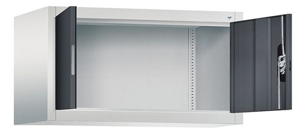 C+P Aufsatzschrank Acurado, H500xB930xT500mm, Farbe: Lichtgrau / Schwarzgrau, Muldengriff, 9284-000 S10202