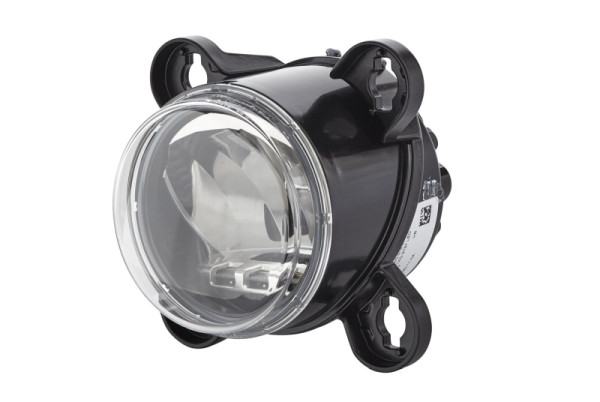 HELLA LED-Hauptscheinwerfer - 90mm Essential R80 - 12/24V - rund - Einbau - ECE/E1 0007/SAE - transparent - DEUTSCH Stecker - links/rechts, 1K0 015 050-021