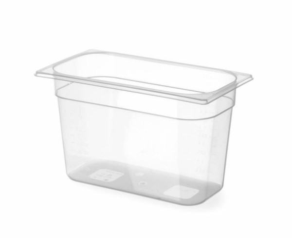 Hendi Gastronorm-Behälter 1/3, 5,7 L, PP (Polypropylen), LxBxH: 325x176x150 mm, Transparent, 880210