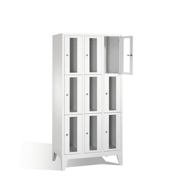 C+P Schließfachschrank Classic, H1850xB900xT500mm, Farbe: Lichtgrau, 8010A303 S10000