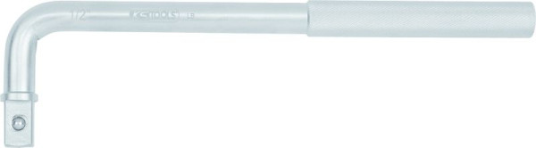 KS Tools 1/2" Winkelgriff, Material: Feinster Chrom Vanadium Stahl, matt satiniert verchromt, 911.1331, 4042146565483