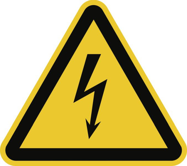 Moedel Warnung vor elektrischer Spannung ISO 7010, Kunststoff, 200 mm Seitenlänge, 58026