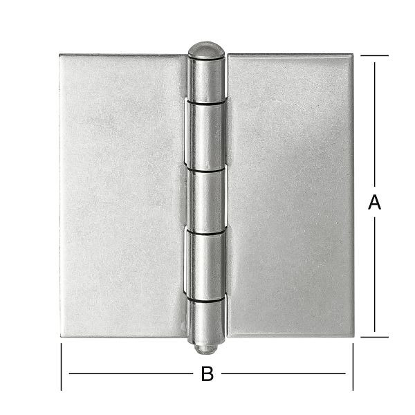 Vormann käntige Scharniere, gerollt 90 x 90 mm stark, VE: 12 Stück, 010614090