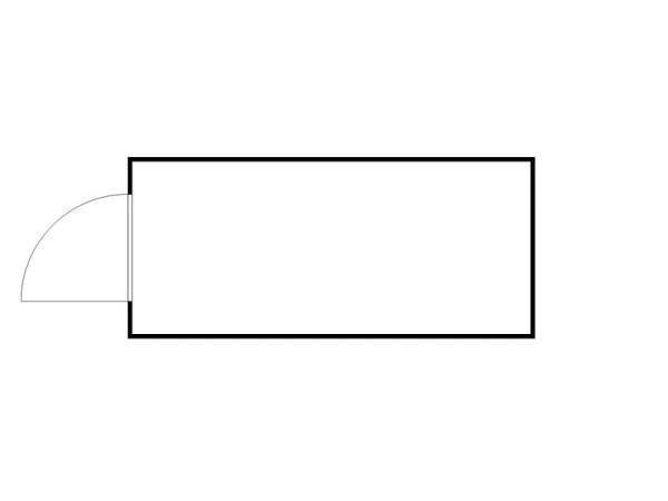 FLADAFI Materialcontainer MC 1500 TS, verzinkt, zerlegt, mit Holzfußboden, Türeinbau in 2 m Seite, 5.080 x 2.170 x 2.150 mm, F15200103