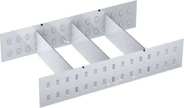 Hazet Trennblech Satz, 5-teilig, für hohe Schublade für Werkstattwagen Assistent 179 N XL L 688 x H 118 mm, 161T-179NXL/5H