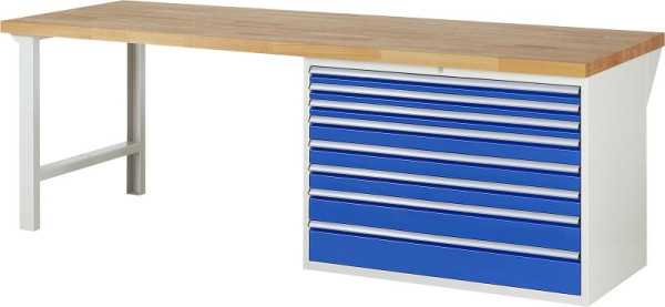 RAU Werkbank Serie 7000 - Modell 7719, B2500 x T900 x H840 mm, 13-7719A1-259B4S.11