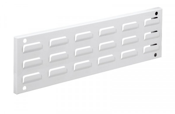 Kappes RasterPlan Wandschiene Schlitzplatte, leer, L 460 x H 140 mm, RAL 7035, 4202.00.5313