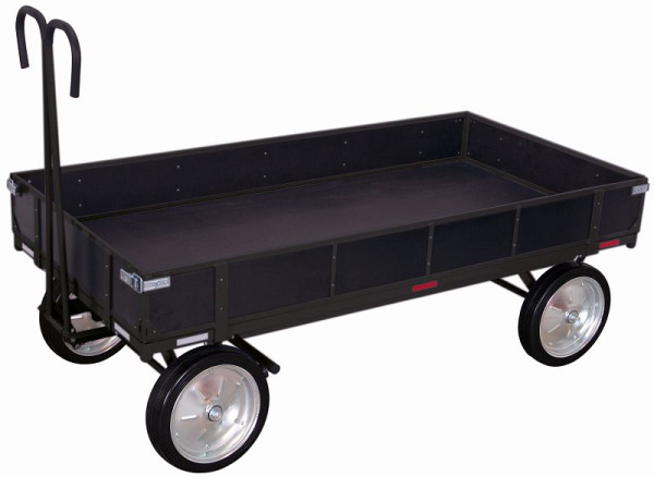 VARIOfit Handpritschenwagen mit Bordwand, Außenmaße: 2.080 x 1.030 x 1.340 mm (BxTxH), Radsatz: Vollgummibereifung, zu-15201/AG