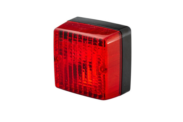HELLA Nebelschlussleuchte, Halogen, 12V, Anbau, Lichtscheibenfarbe: rot, Stecker: Flachstecker, rechts/links, 97 mm, 2NE 003 315-011