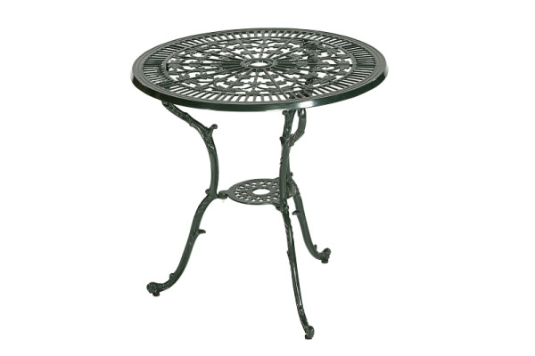 Merxx Lugano Tisch, Ø 70 cm, grün, Aluminiumguss, 21112-214