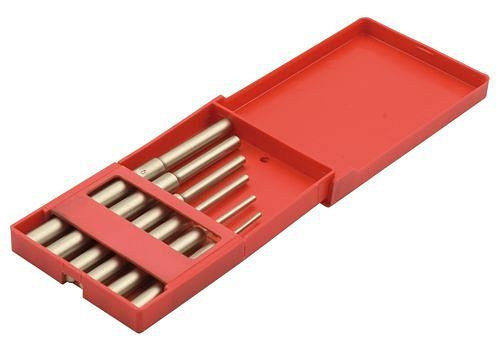 DENIOS Splintentreiber-Satz, 6-teilig, 3-10 mm, Sonderbronze, funkenfrei, für Ex-Zonen, 250391