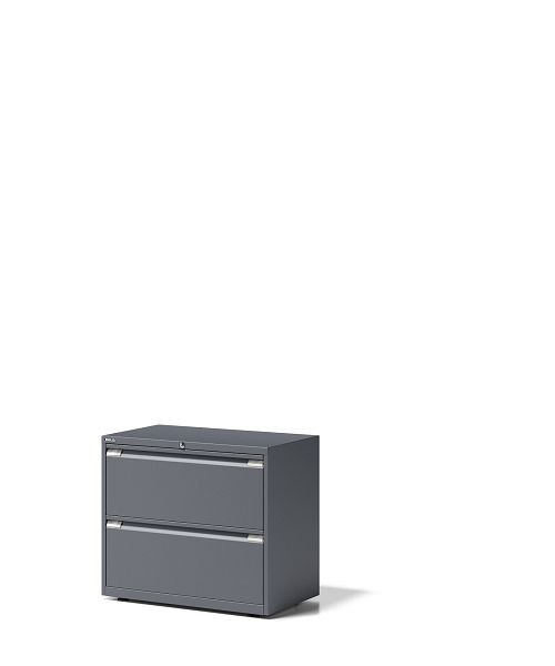 Bisley Schubladenschrank Essentials, 2 Schubladen à H 304 mm, anthrazitgrau, YESF0807634