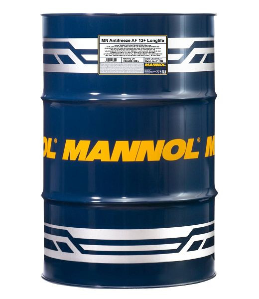 MANNOL 4112 Frostschutzmittel AF12+ Longlife, VE: 208 l, MN4112-DR