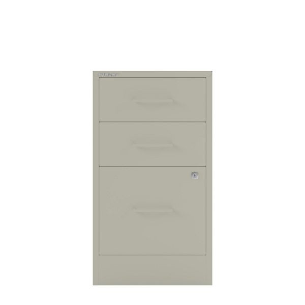 Bisley Home Filer, 2 Universal-, 1 HR-Schublade, Stahlgriff, 673 gänsegrau, PFA3SH673
