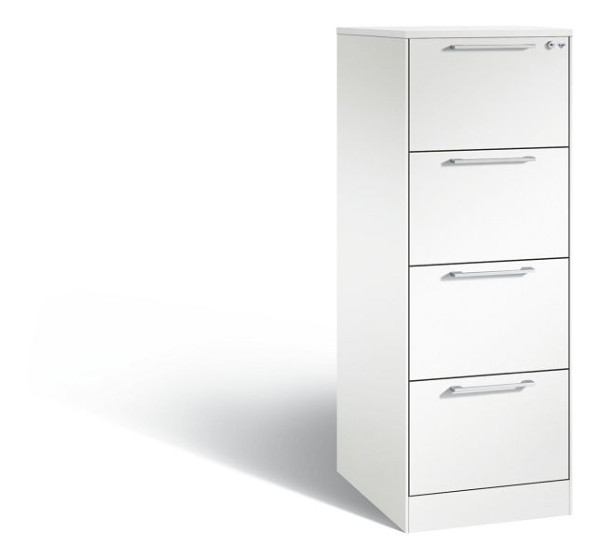 C+P Hängeregistraturschrank Asisto, H1310xB440xT600mm, Farbe: Verkehrsweiß, Bügelgriff, 146225-411 S10199