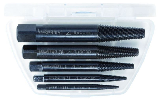 GEDORE Schraubenausdreher-Satz 6-teilig, in transparenter Kunststoffbox, 6759700