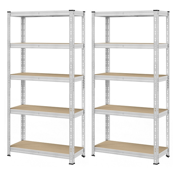 SONGMICS Regale, Silber, 90x40x180 cm, VE: 1 Stück, GLR455E01