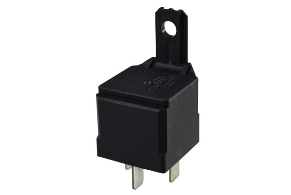HELLA Relais, Arbeitsstrom - 24V - 4-polig - Schaltbild: S2 - Stecker: B - Schließer - Farbe: schwarz - mit Halter, 4RA 007 957-011