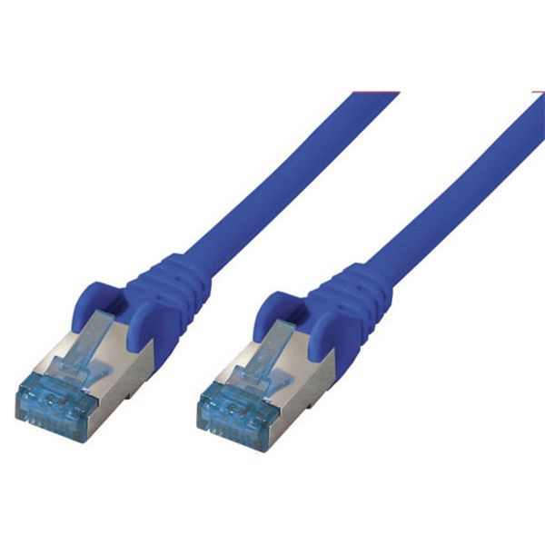 S-Conn Patchkabel, cat 6A, S/FTP, PIMF, blau, 0,5m, 75711-0.5B