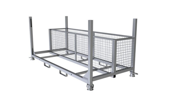 Schake Palette für Lagerung und Transport von 20 Stück Rohbaugitter und 20 Stück Befestigungszwingen für Rohbaugitter, 112961-5