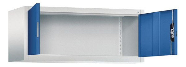 C+P Aufsatzschrank Acurado, H500xB1200xT500mm, Farbe: Lichtgrau / Enzianblau, Muldengriff, 9484-000 S10180