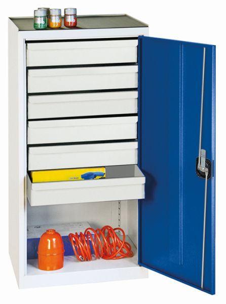 stumpf Werkzeug- und Materialschrank Serie 2000, 7035/5010, 6 Schubladen, 2001674