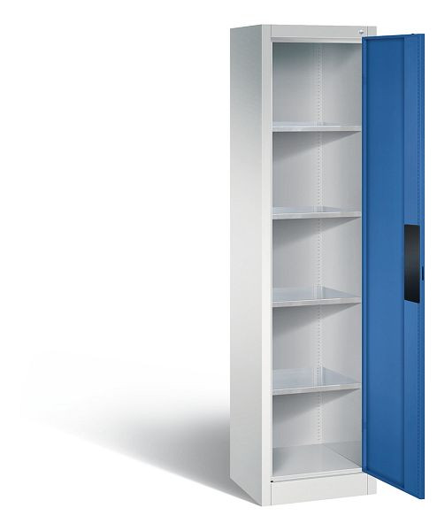 C+P Werkzeugschrank Acurado, H1950xB502xT400mm, Farbe: Lichtgrau / Enzianblau, Muldengriff, 8900-052 S10063