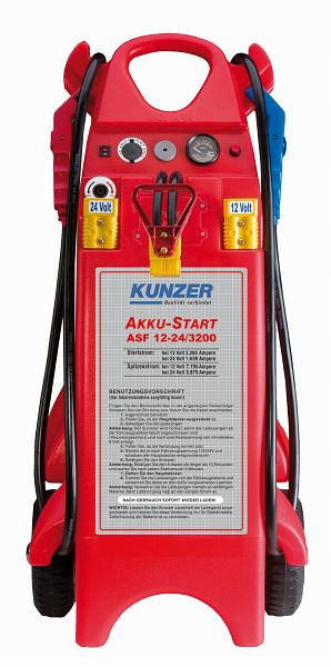 Kunzer AKKU-Start fahrbar 12V 3200A, 24V 1600A, ASF 12-24/3200