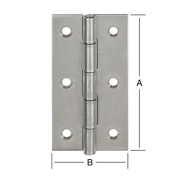 Vormann schmale Scharniere, gerollt 50 x 31 mm, VE: 20 Stück, 010501050