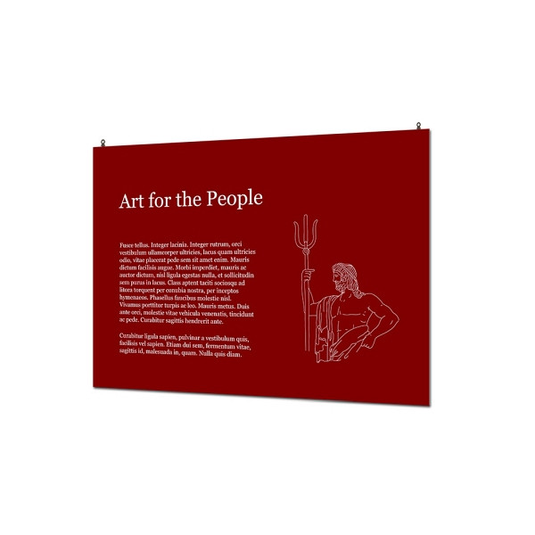 Showdown Displays Indoor Wandschild Basic 50 x 70 cm KAPA® 5 mm, FBW500x700-KP5