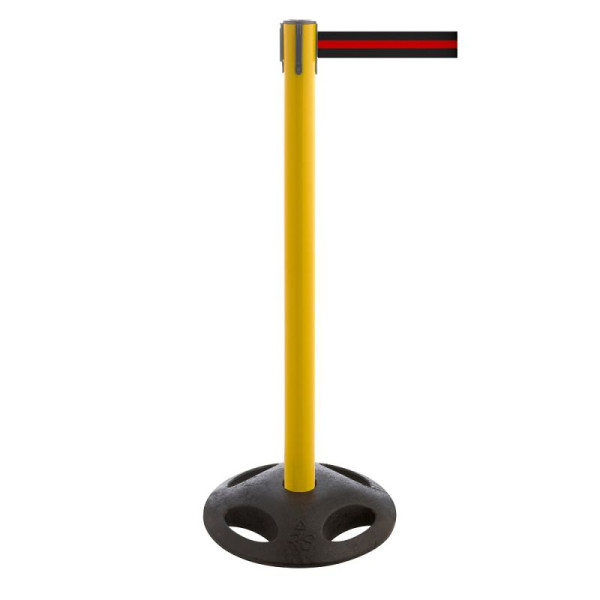 Stein HGS Personenleitsystem -P-Line Utility-, gelb, schwarz/rot/schwarz waagerecht (gestreift), mit Gurtendstück (Standard), 12828e-0602