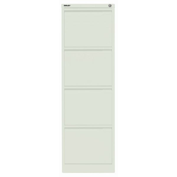 Bisley Hängeregistraturschrank, einbahnig, 4 HR-Schubladen, 644 portland, 3643644