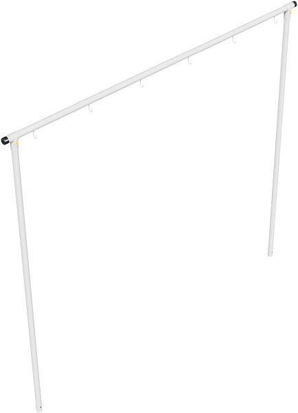 Schake Wäschetrockengerüst, Querrohr 3000 mm 6 Haken einseitig, Stahlrohr Ø 48 mm, 419_4430