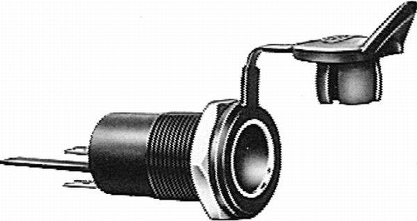 HELLA Steckdose, Einbau, Stecker: Flachstecker, Kunststoffgehäuse, DIN/ISO: 4165, 8JB 004 777-002