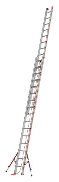 HYMER Seilzugleiter, zweiteilig, 2x16 Sprossen, Länge eingefahren 4,74 m / ausgefahren 8,38 m, 605132