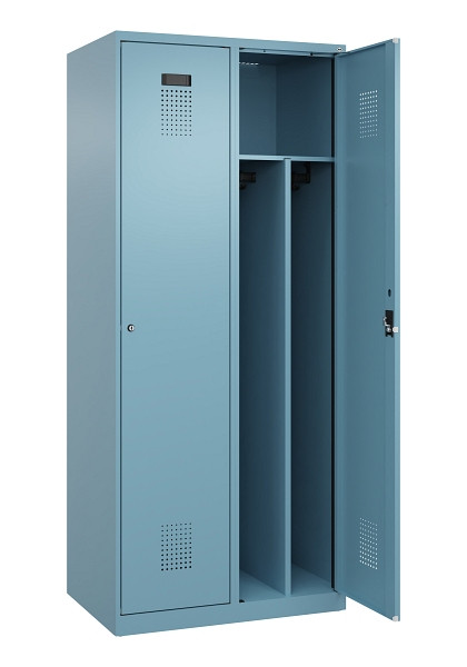 C+P Spind Evolo PLUS, 2 Abteile, 1850x800x500mm, 0010/0010, Verschluss Zylinderschloss, 049000-22F S10048