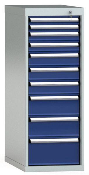 KLW Schubladenschrank 1150 x 419 x 750 mm H x B x T, Einbaumaß: 150 mm, Einteilung: 18x36 Einheiten, EA / 100 kg, SDB1150-10EP-001