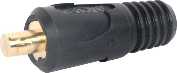 ELMAG Stecker 10/16/25mm², rot, Zapfen-Ø 9mm, 60% Einschaltdauer bei 200A 'mit roter PVC-Hülse', 55321