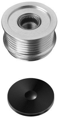 HELLA Generatorfreilauf, Gewindemaß: M16x1,5, Anzahl der Rillen: 6, mit Kappe, 9XU 358 038-041