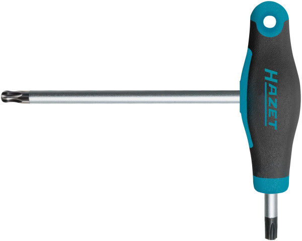 Hazet Schraubendreher, mit T-Griff, Innen TORX® Profil, T40, Sechskant-Klinge, Mit Kugelkopf, 829KKT-T40