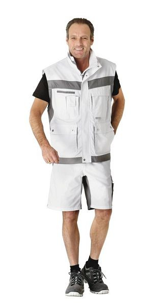 Planam Plaline Shorts, reinweiß/zink, Größe 4XL, 2543068