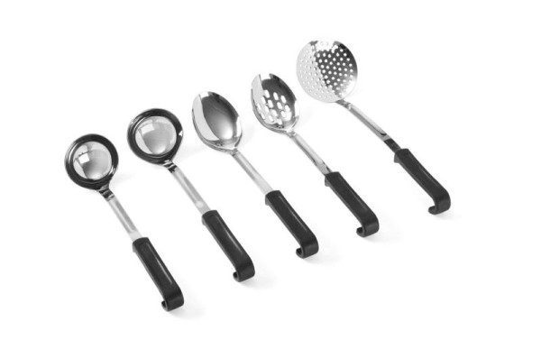 Hendi Schaumlöffel, Länge: 370 mm, rund, mit Polypropylengriff, 529041