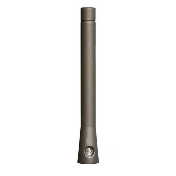 Stein HGS Stilpoller -Naxos-, feststehend/zum Einbetonieren, RAL 9005 tiefschwarz, Stilpoller mit einer eingegossenen, Rillen und konisch zulaufendem Fuß, 24819-07