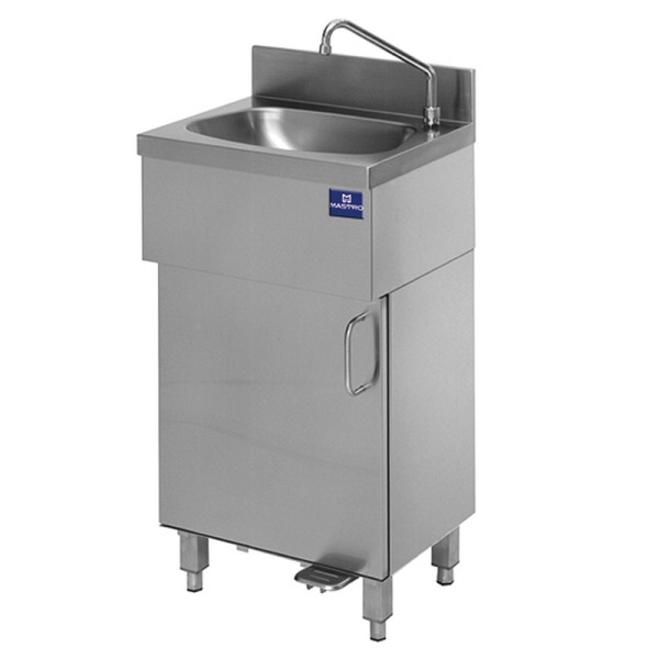 OEM Handwaschbecken auf geschlossenem Unterbau mit Fußbedienung, 9011G